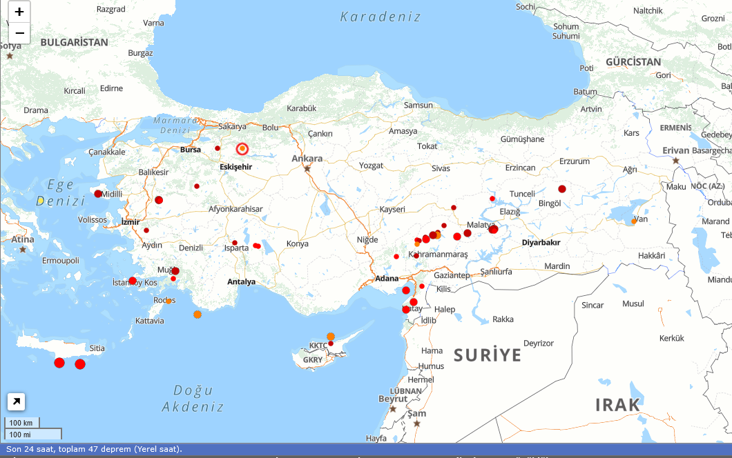 Son Depremler 30 Eylül