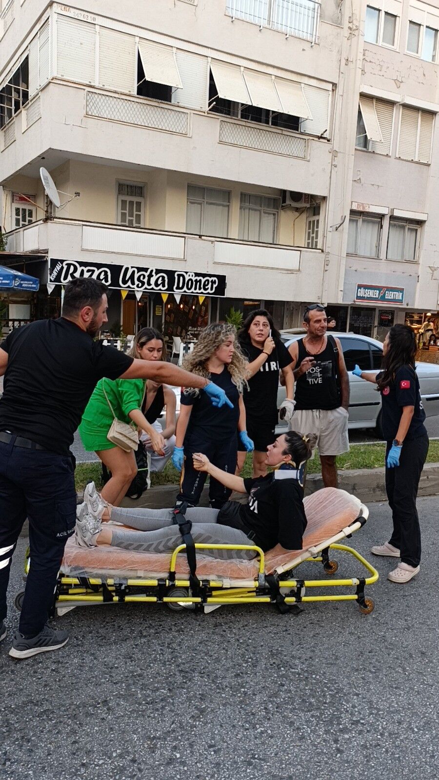 Antalya'da Motosiklet Kazası 1 Yaralı (2)