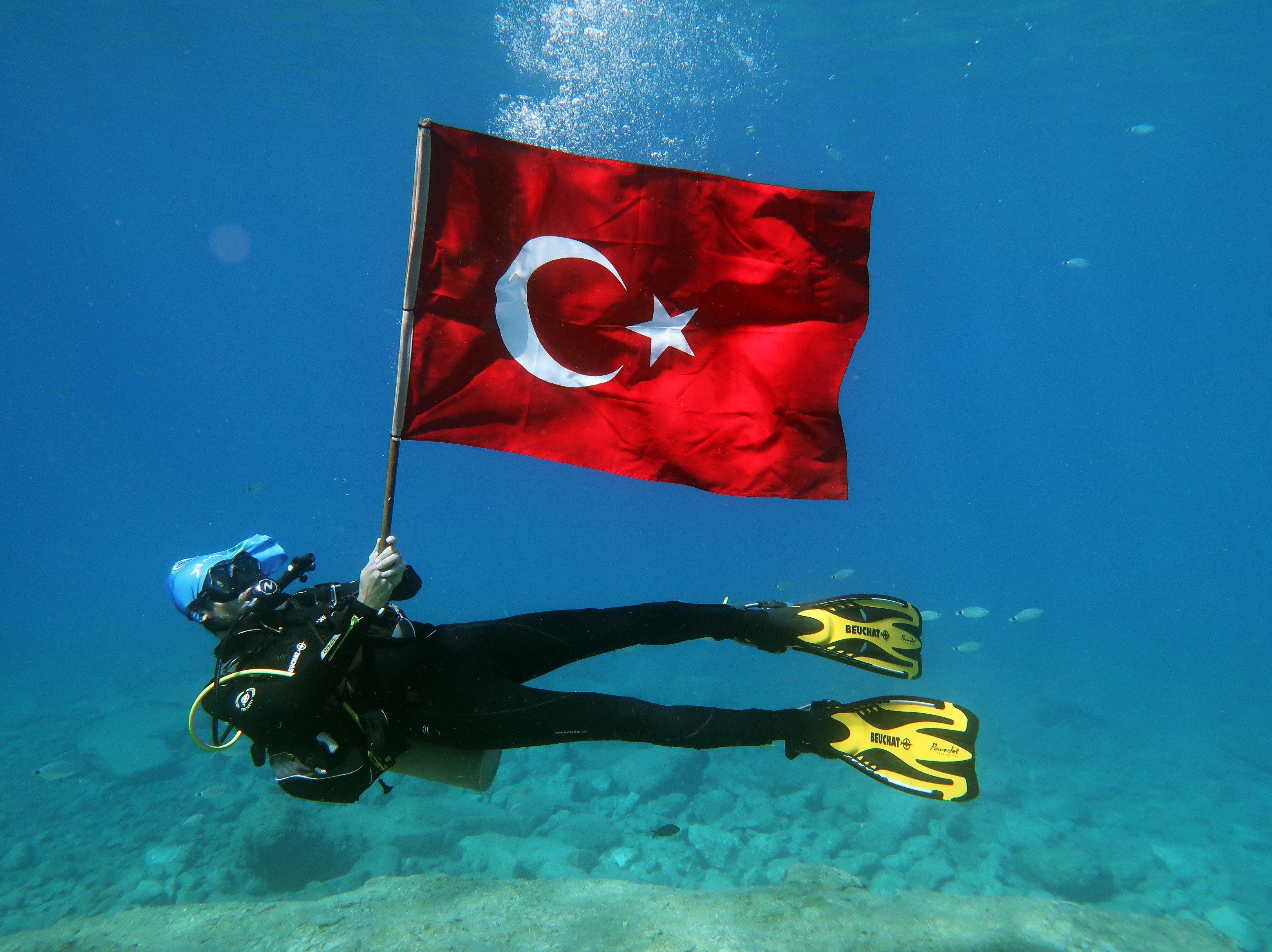 Cumhuriyet Bayramı Fethiye'nin Sularında Kutlandı0