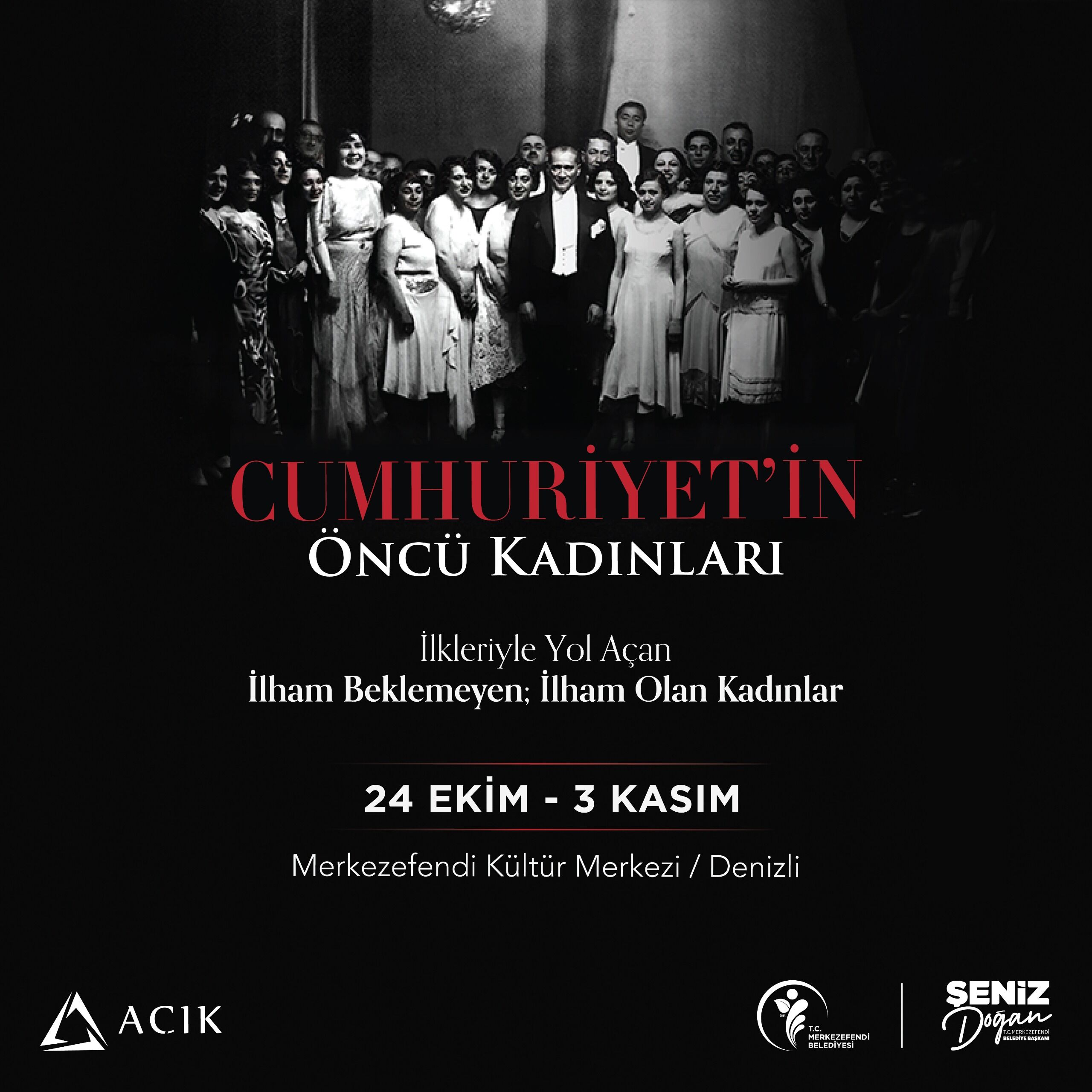 Denizli’de “Cumhuriyet’in Öncü Kadınları” Sergisi Açılıyor0