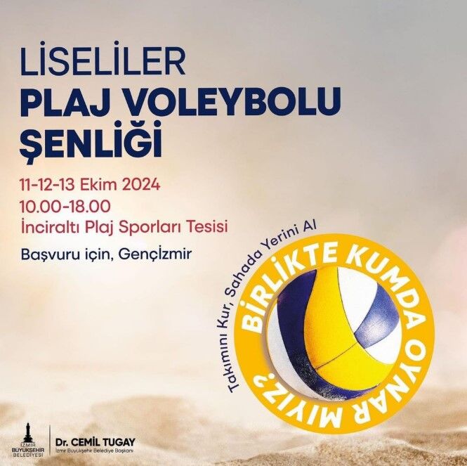 İzmir’de Liseliler Için Plaj Voleybolu Şenliği Başlıyor