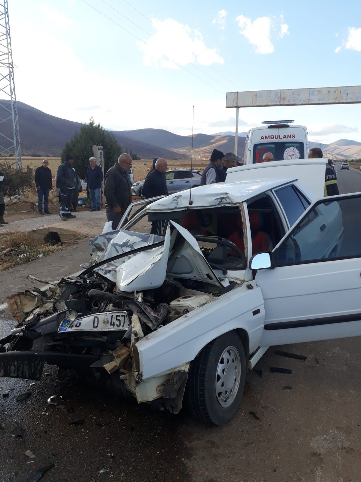 Kahramanmaraş’ta Feci Kaza Otomobil Ile Traktör Çarpıştı, 1 Yaralı, (1)