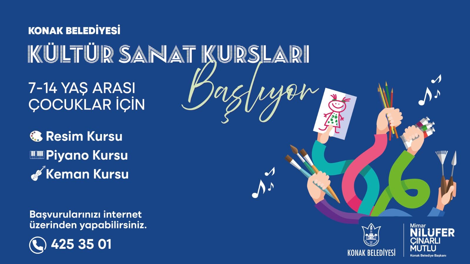 Konak Belediyesi’nin Ücretsiz Kültür Ve Sanat Kursları Başladı!1