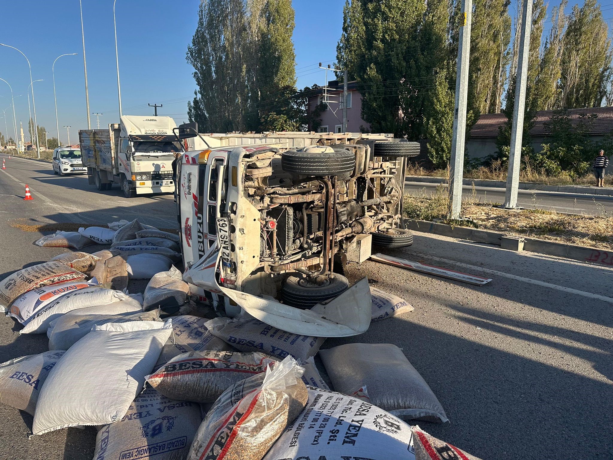 Konya'da Trafik Kazası 3 Yaralı (2)