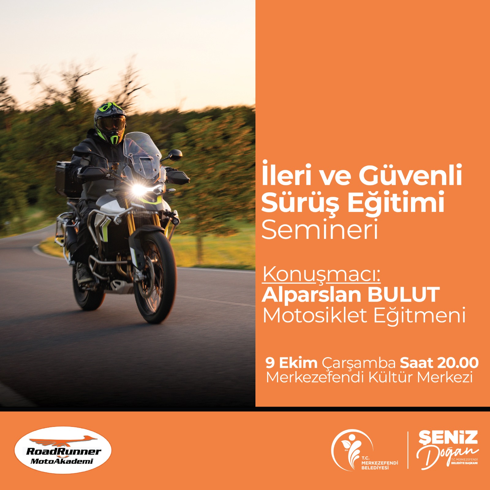 Merkezefendi’de Motosiklet Tutkunları Için Güvenli Sürüş Semineri (1)