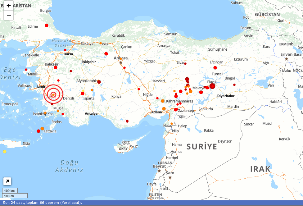 Son Depremler 21 Ekim