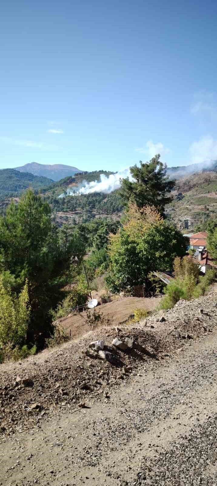 Sondaki̇ka Köyceğiz’de Orman Yangını-1