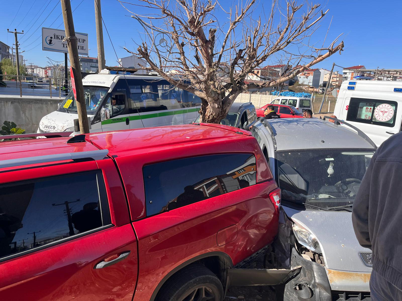 Tekirdağ'da Ehliyetsiz Sürücü Kazaya Neden Oldu 1 Yaralı (1)