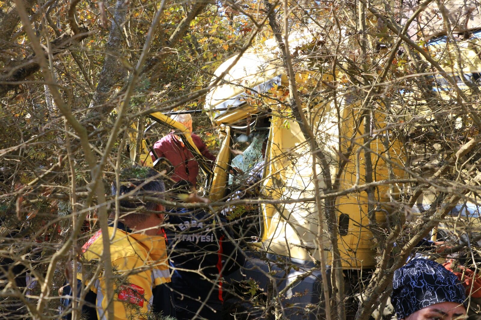 Tokat'ta Hafriyat Kamyonları Çarpıştı (4)-1