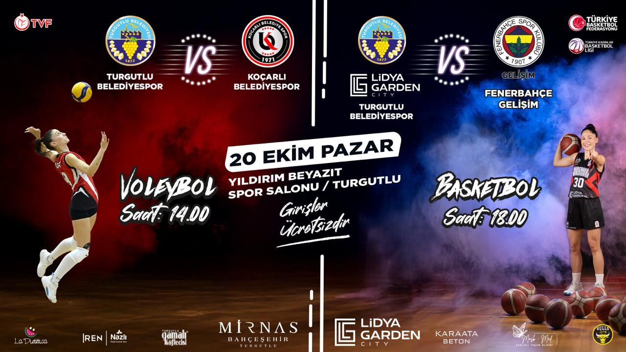 Turgutlu’da Çifte Heyecan Voleybol Ve Basketbol Maçları Taraftarı Bekliyor (1)