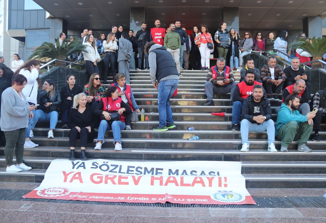 Buca Belediyesi Işçileri Yarım Gün Iş Bıraktı01