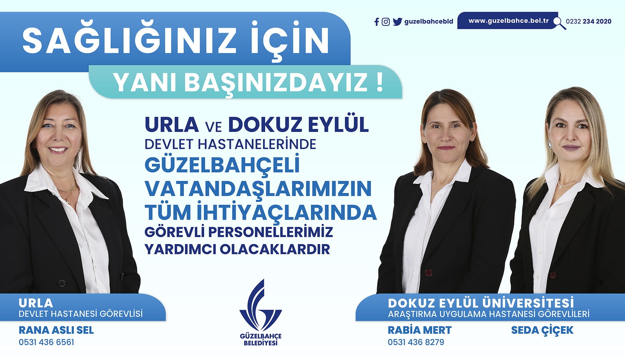 Güzelbahçe Belediyesi’nden Hastanelere Personel Desteği-1
