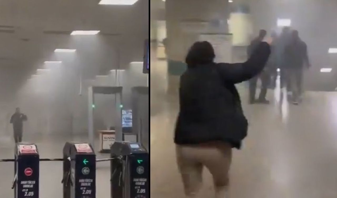 İstanbul Yenikapı Hacıosman Metrosunda Yangın!