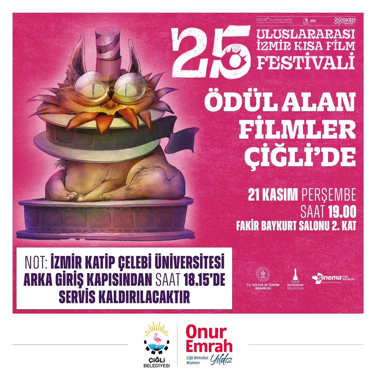 İzmir Çiğli'de Ödüllü Filmler Izleyiciler Ile Buluşacak (1)