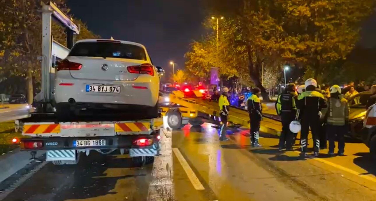 Maltepe Sahil Yolu'nda Trafik Kazası 4 Yaralı (2)