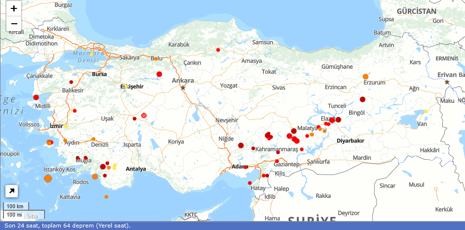 Son Depremler 18 Kasım