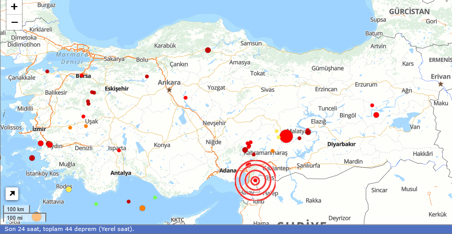 Son Depremler 26 Kasım