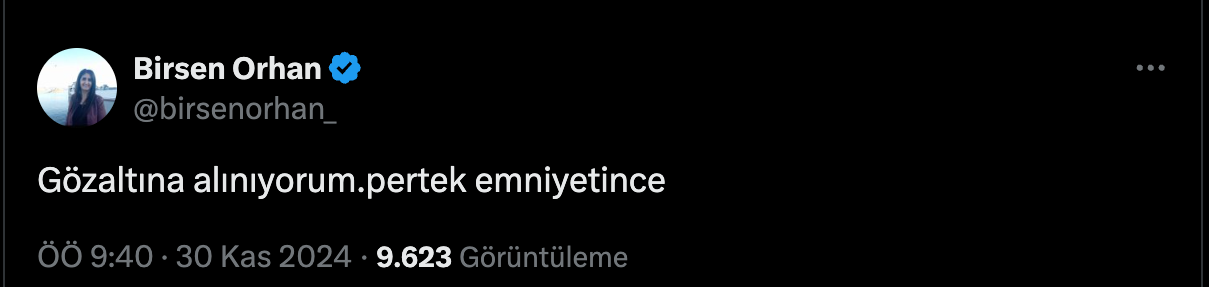 Tunceli Belediye Eş Başkanı Orhan Gözaltına Alınıyorum”0