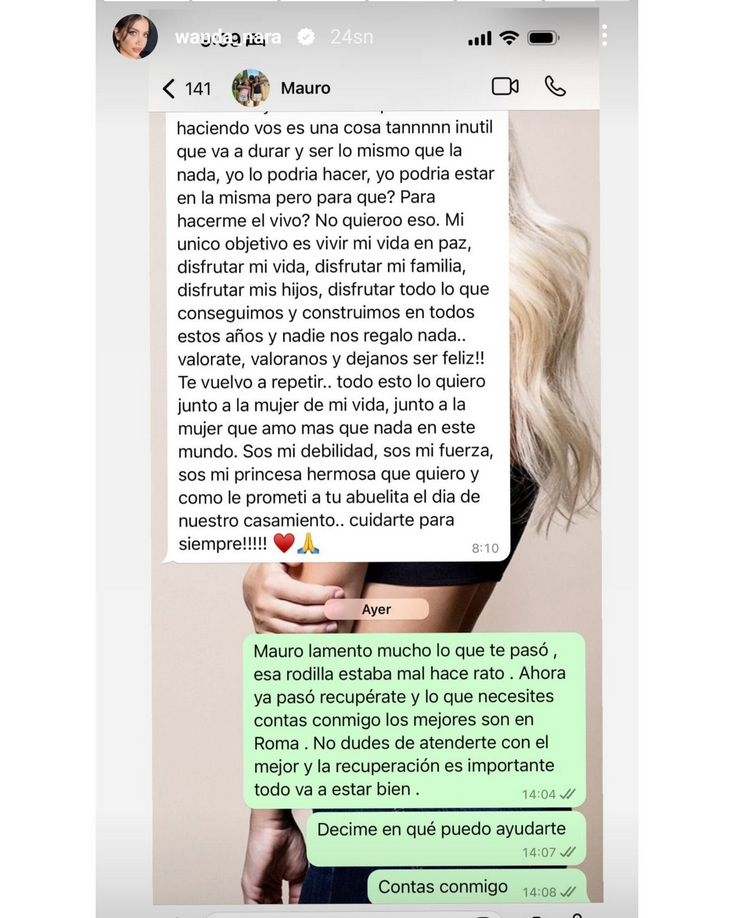 Wanda Nara Icardi Mesaj