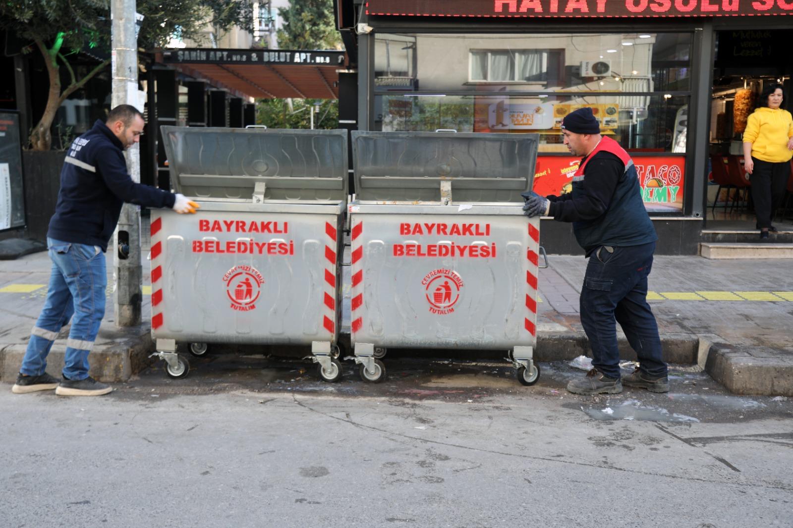 Bayraklı’da Çöp Konteynerleri Yenilendi (2)