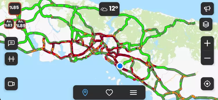 İstanbul'da Akşam Trafiği Felç Oldu Yoğunluk Yüzde 89’A Ulaştı (2)