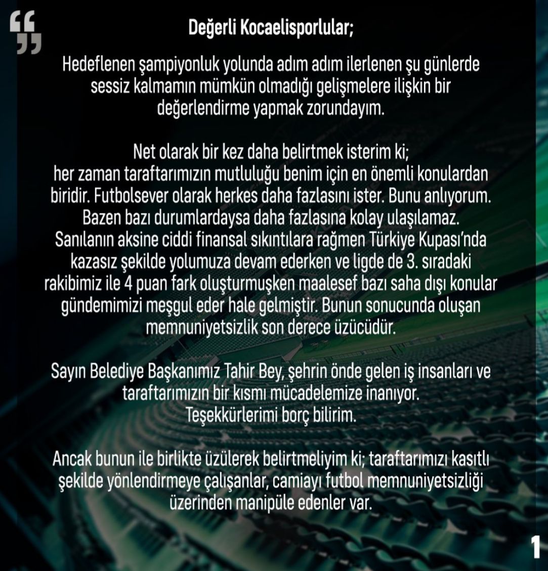 Kocaelispor Teknik Direktörü Ertuğrul Sağlam Istifa Etti (3)