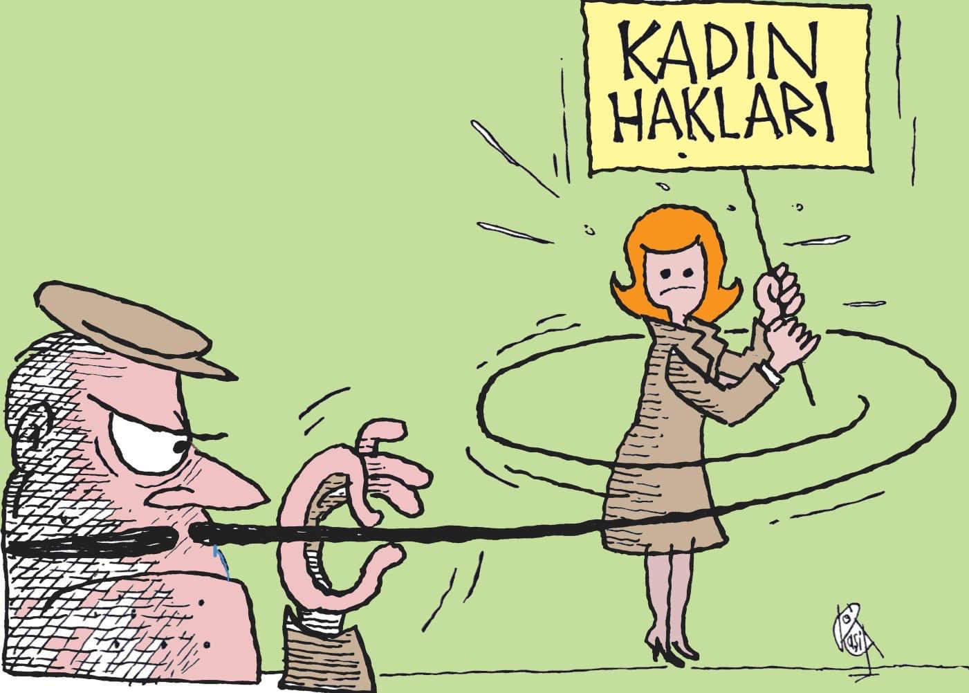 Konak'ta Karikatürlerle Şiddete 'Dur' Dediler (2)