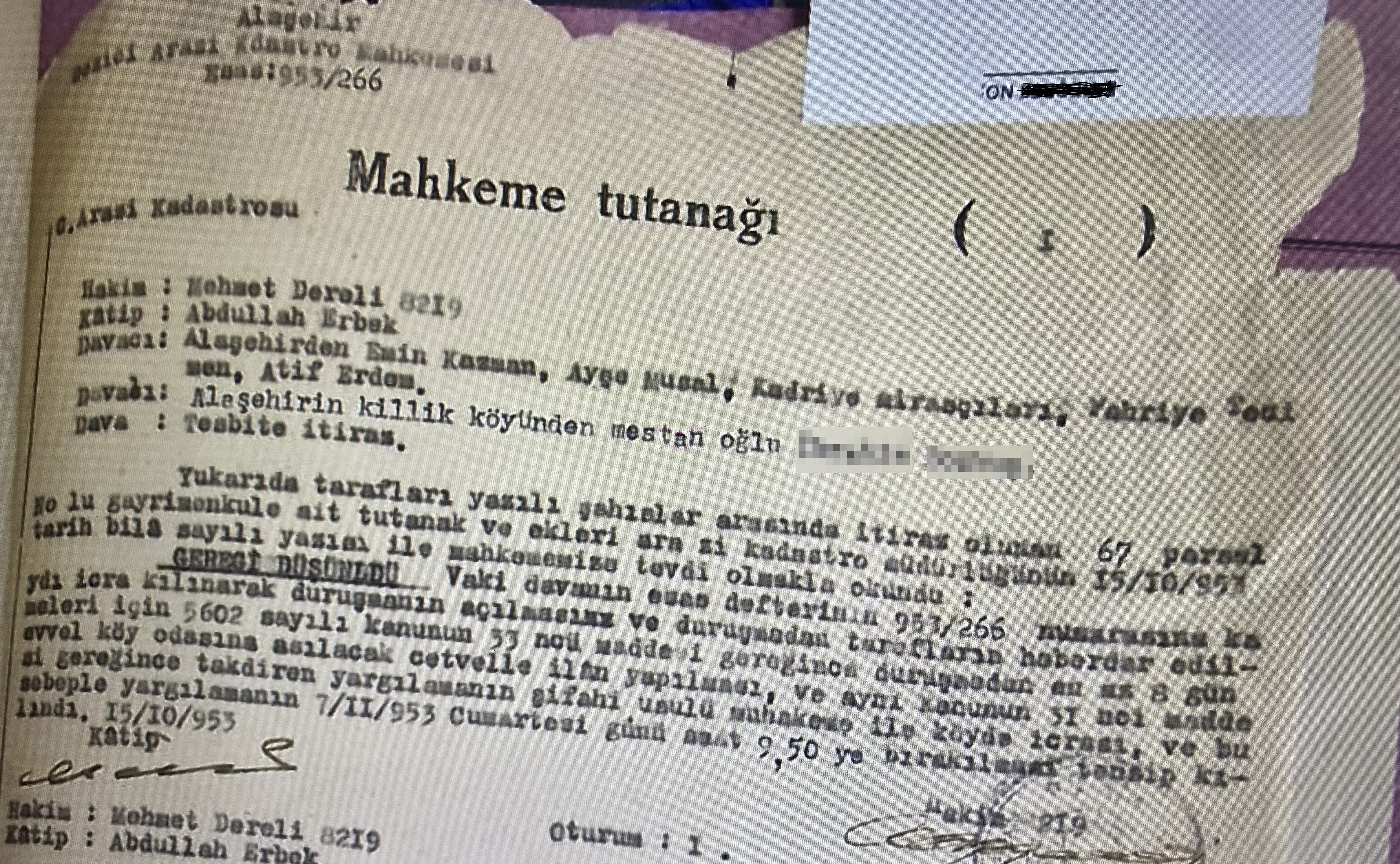 Manisa Alaşehir’de 71 Yıl Süren Tapu Davası Sonuçlandı (1)