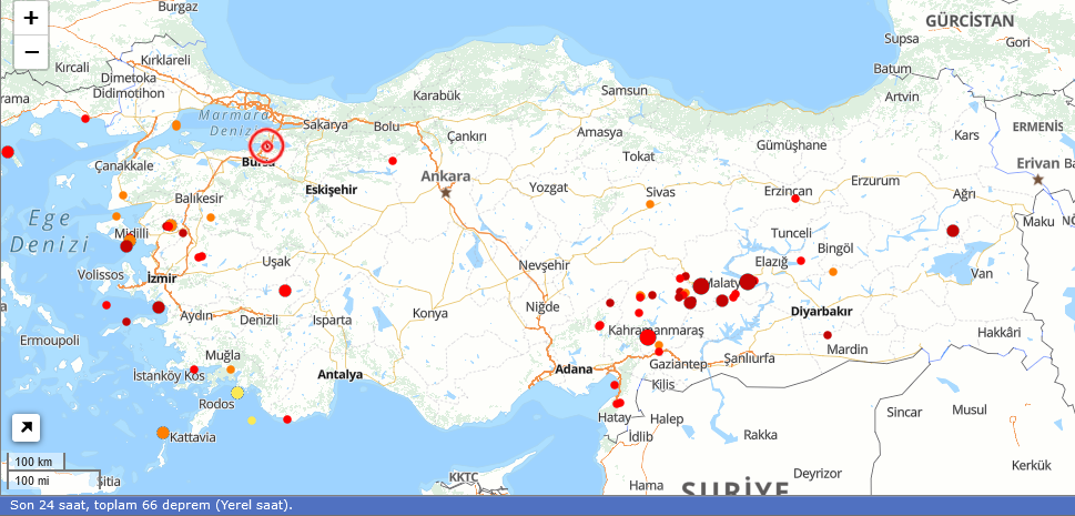 Son Depremler 12 Aralık