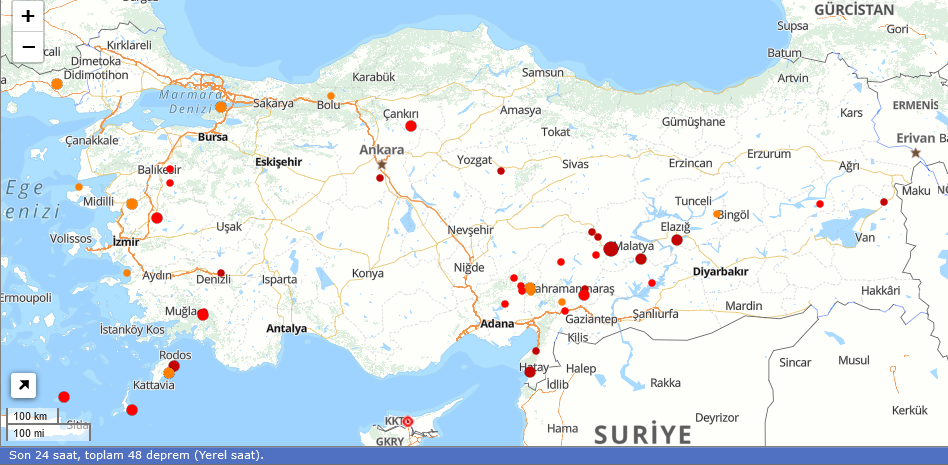 Son Depremler 24 Aralık