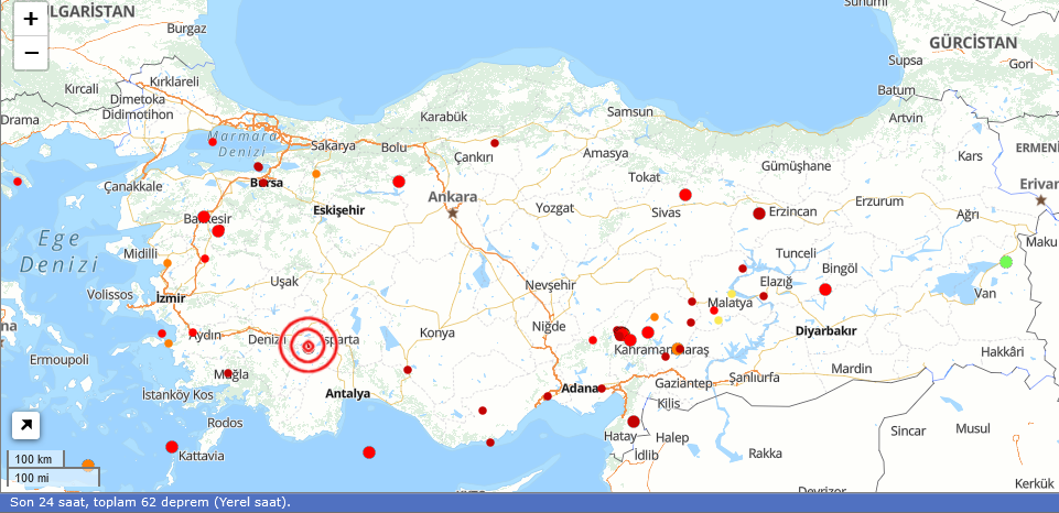 Son Depremler 3 Aralık