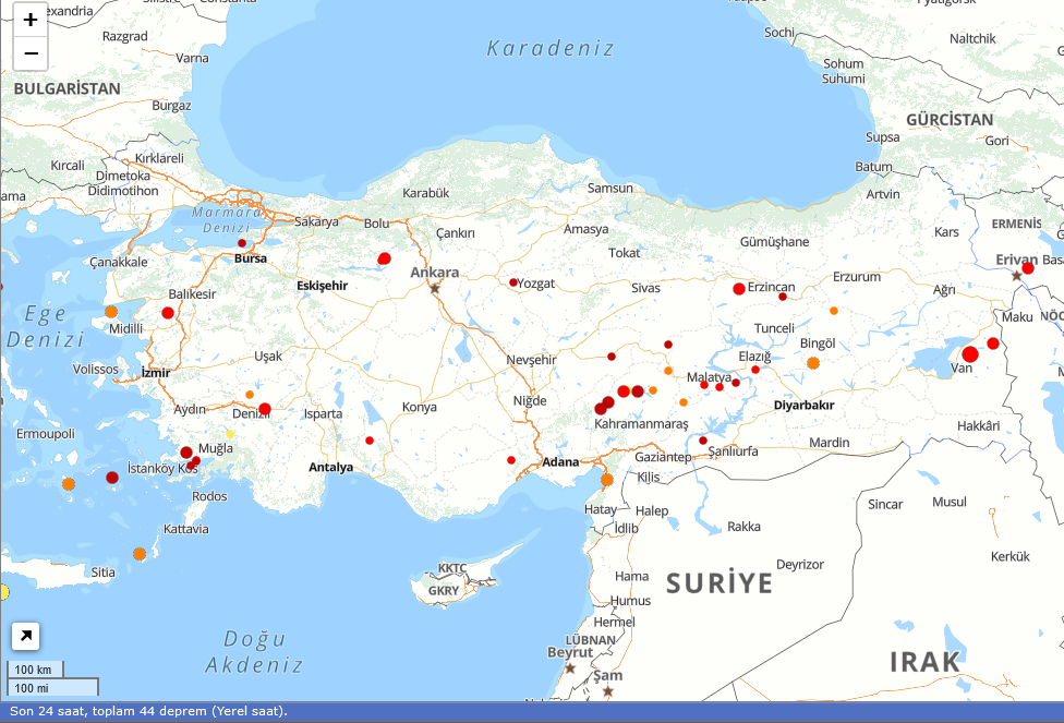Son Depremler 9 Aralık