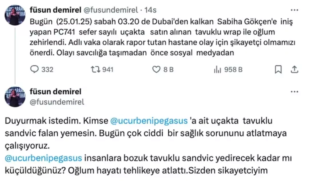 Bahar Dizisinin Gülçiçek'i Oğlunun Uçakta Hayati Tehlike Geçirdiğini Iddia Etti-1