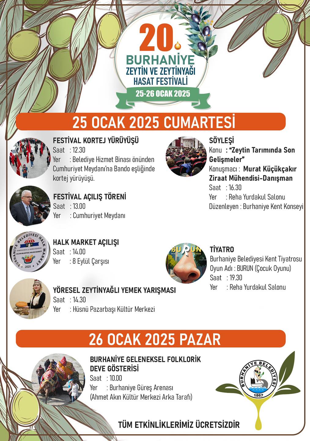 Burhaniye'de 20. Zeytin Ve Zeytinyağı Hasat Festivali Başlıyor (1)