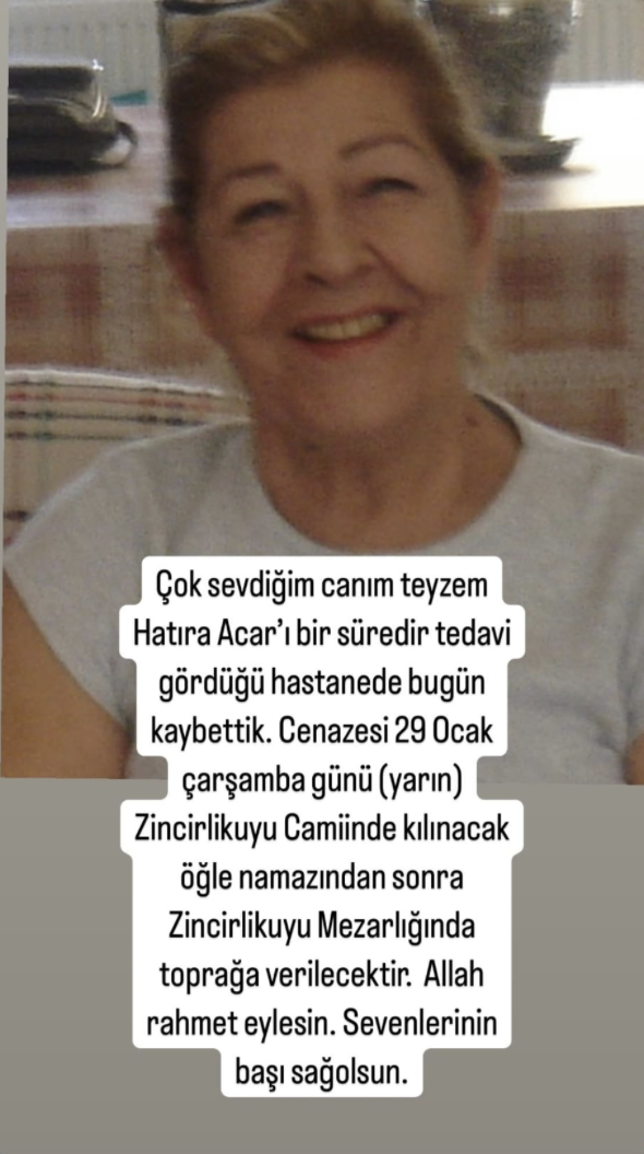 Emel Sayın Teyzesini Kaybetti (1)