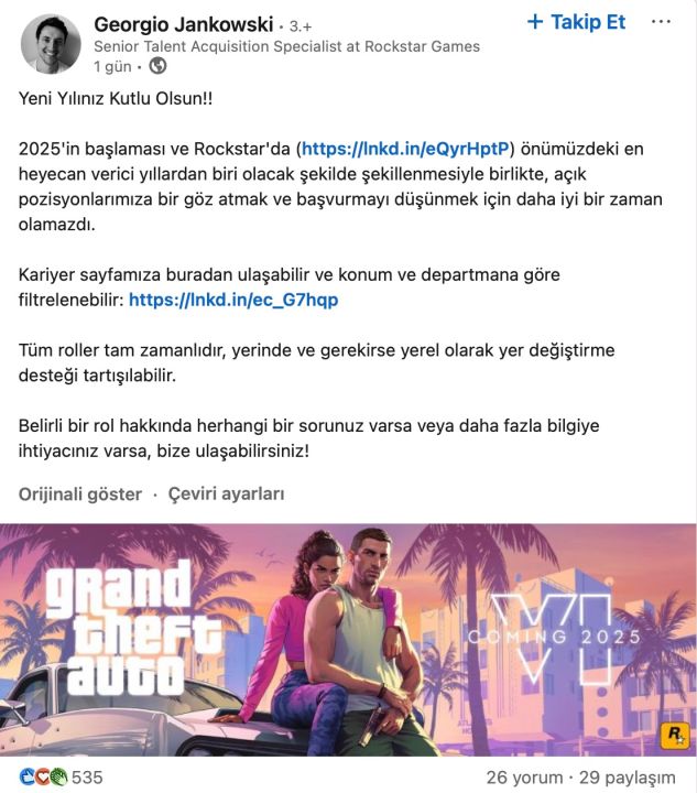 Gta 6’Nın Erteleneceği Yönündeki Iddialara Rockstar'dan Yanıt! 1