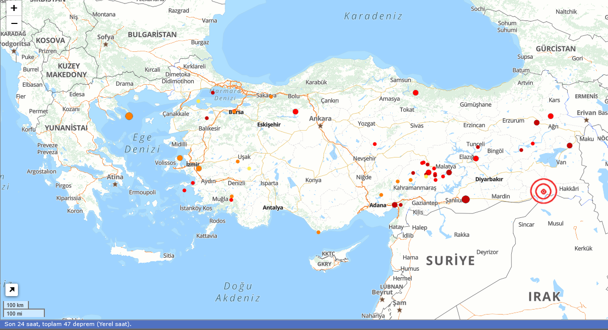 Son Depremler 17 Ocak