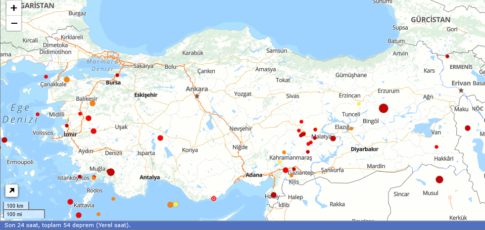 Son Depremler 24 Ocak