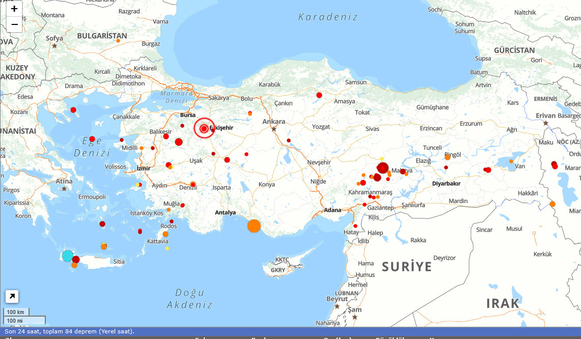 Son Depremler 4 Ocak