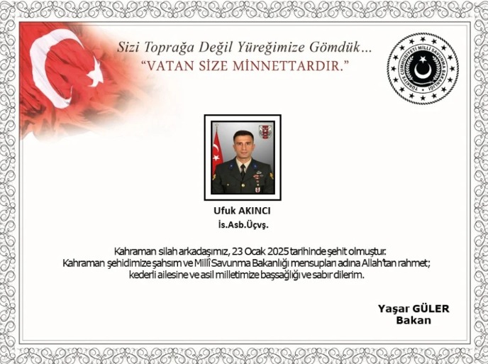 şehit Astsubay Ufuk Akıncı