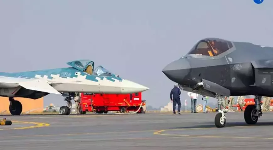 Aero India 2025'Te Tarihi An! Su 57 Ve F 35 Ilk Kez Aynı Gösteride (1)-1