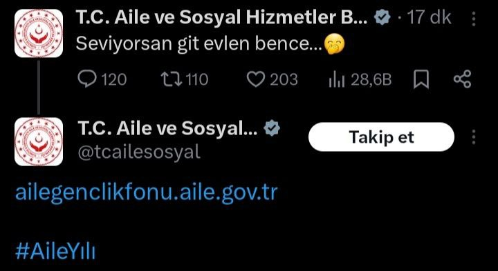 Bakanlıktan 14 Şubat Paylaşımı Seviyorsan Git Evlen Bence