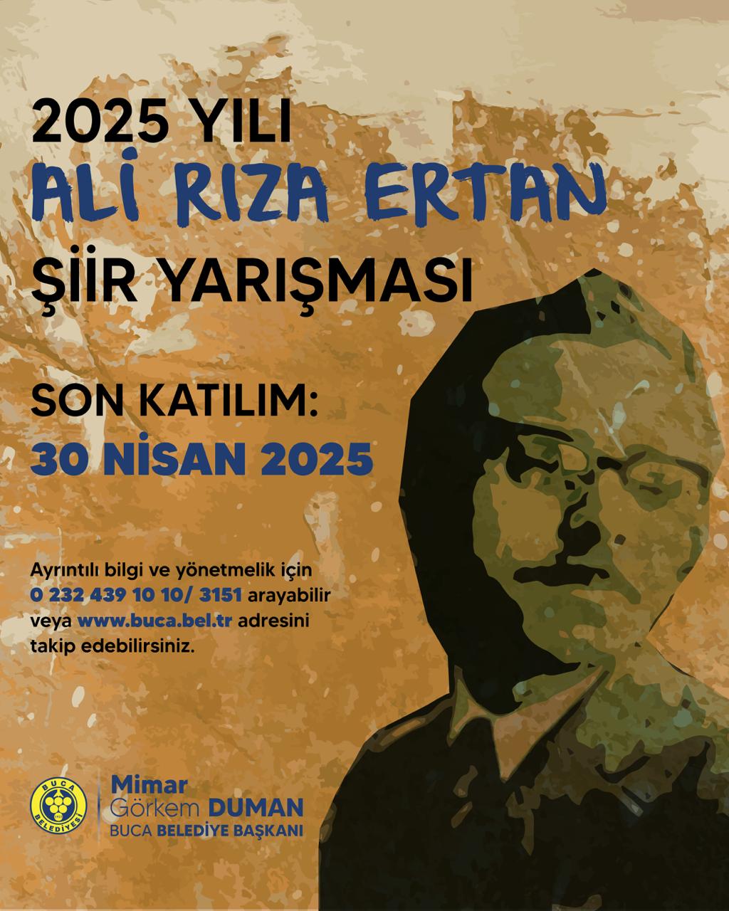 Buca'da Ali Rıza Ertan Şiir Yarışması Başvuruları Başladı
