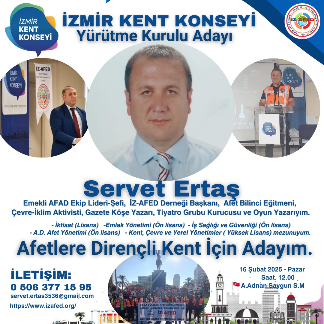 İzmir Kent Konseyi Adayı Ertaş “Liyakatsiz Kadrolarla Zaman Kaybedilmemeli” (1)