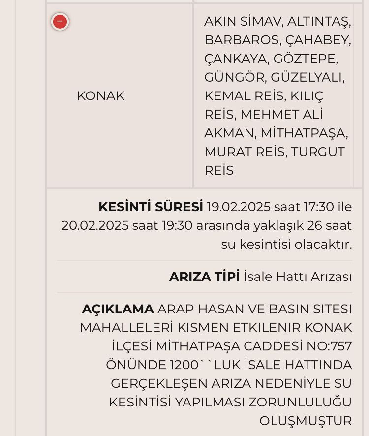 İzmir Konak’ta 26 Saat Boyunca Su Yok!-1