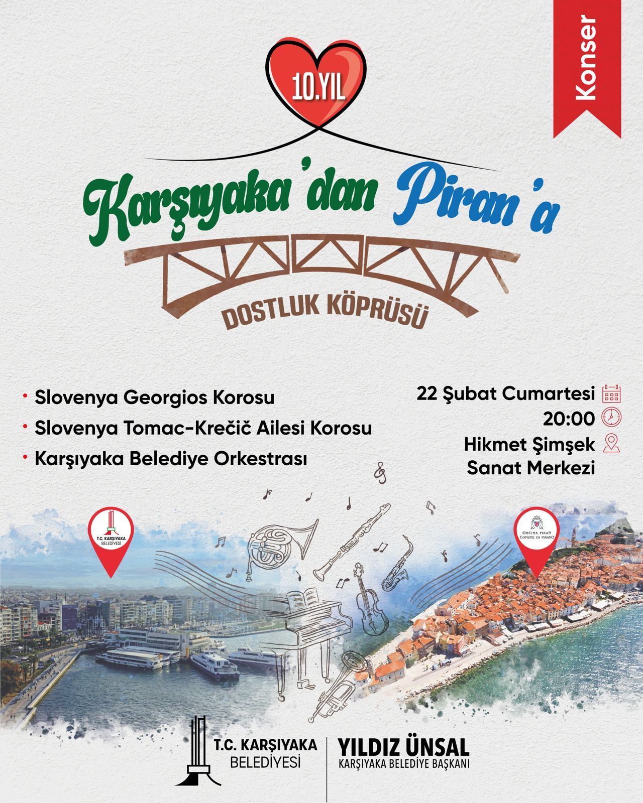 Karşıyaka Ve Piran'dan 10 Yıllık Dostluğa Özel Konser (4)