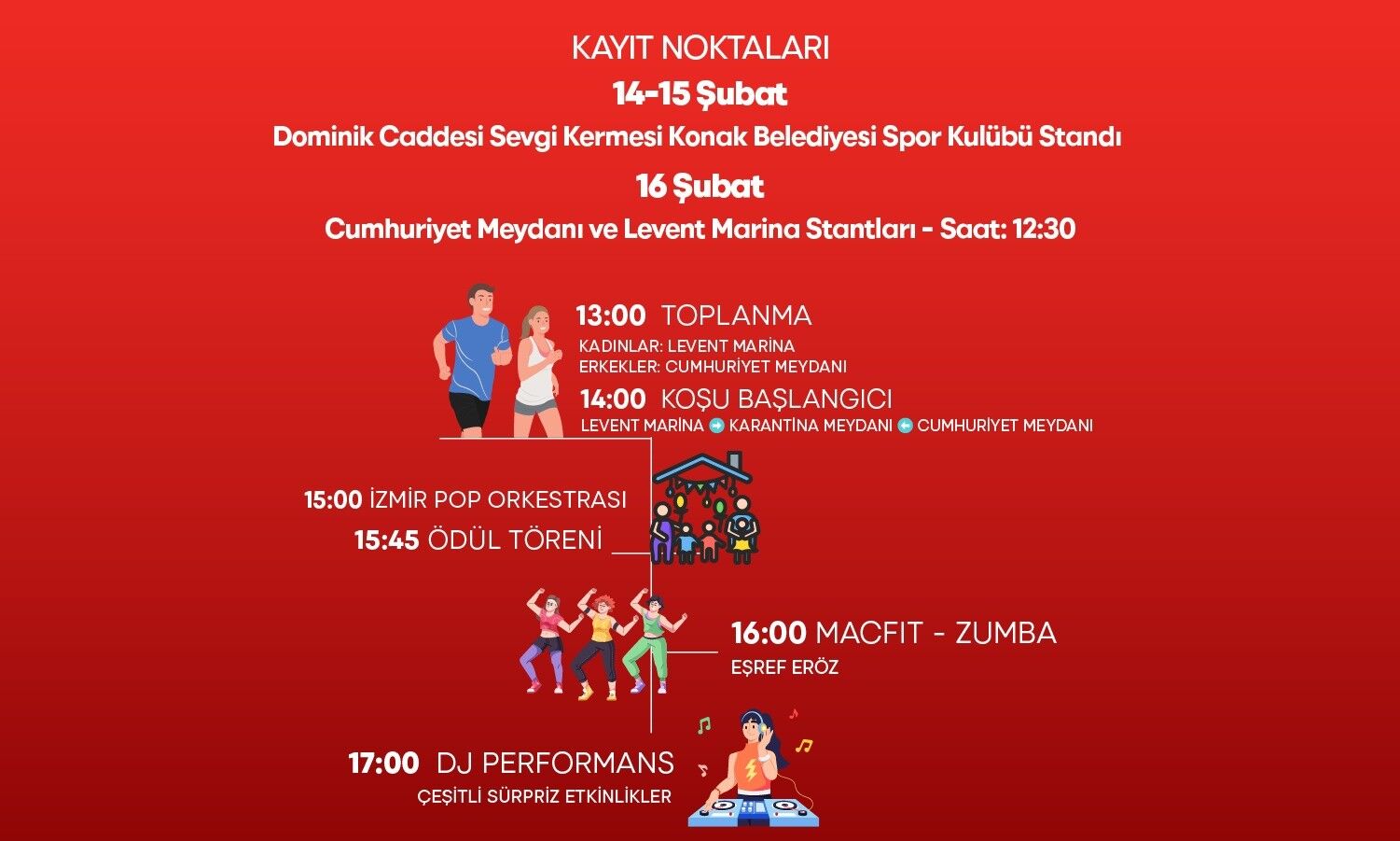 Konak’ta Sevgililer Günü’ne Özel Etkinlikler Love Fest Ve Sevdiğine Koş