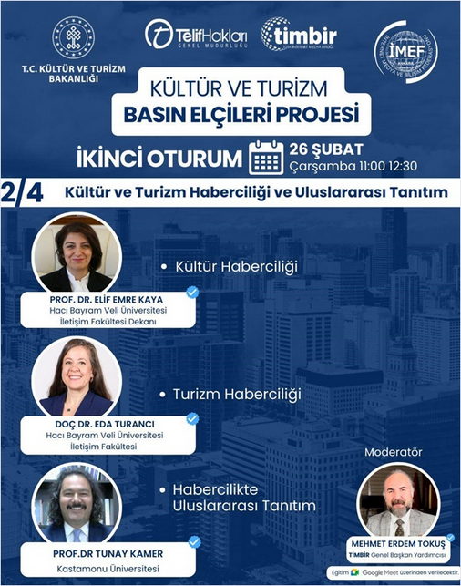 “Kültür Ve Turizm Basın Elçileri” Projesinde 2. Oturum Gerçekleştirildi