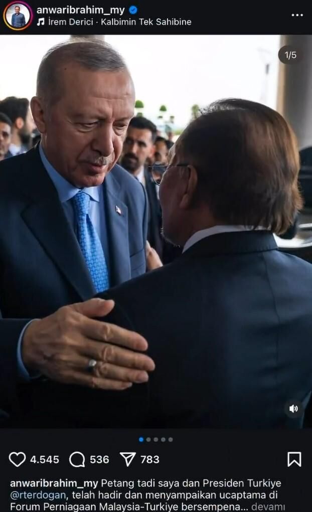 Malezya Başbakanı İbrahim'den Erdoğan’a Şarkılı Paylaşımı Gündem Oldu