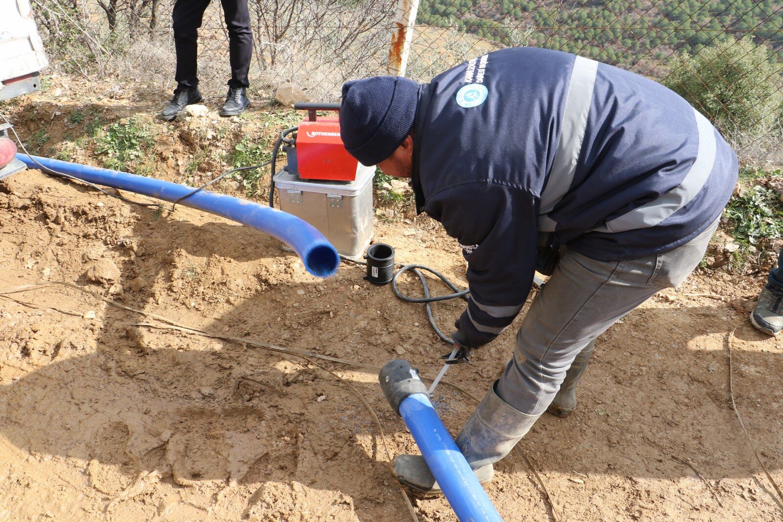 Manisa'da 5 Bin 100 Metrelik Içme Suyu Hattı Döşeniyor (3)